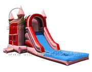 inflatable water game slide